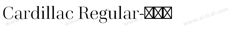 Cardillac Regular字体转换